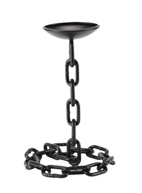 现代简约工业风复古铁链烛台风样板间售楼处中古铁艺烛台锁链摆件