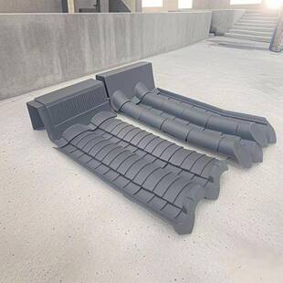 仿古连体瓦高分子材质模压瓦徽派小青瓦屋顶瓦片屋面瓦碳纤彩陶瓦