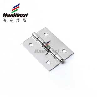 不锈钢弹簧合页大全关闭门器自动回位带扭簧小型迷你五金折叠铰链