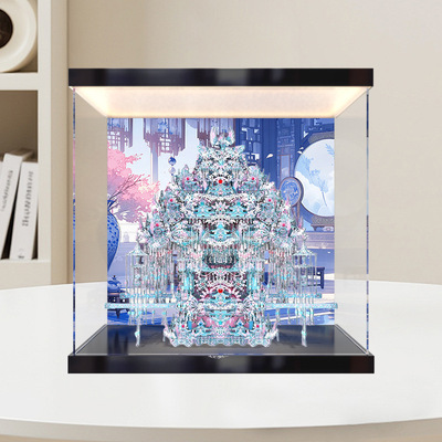 适用拼酷粉黛花轿展示盒二十二