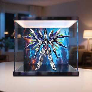 适用爱因塔 天幕 育胶乐园 国创机甲拼装模型灯箱款亚克力收纳盒