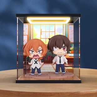 适用文豪野犬 太宰治 中原中也 十四岁 粘土人 手办回型灯收纳盒