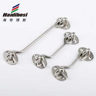 厂家直供加厚不锈钢窗户黑色风钩窗钩扎钩风勾 挂钩钩钉 门窗搭钩