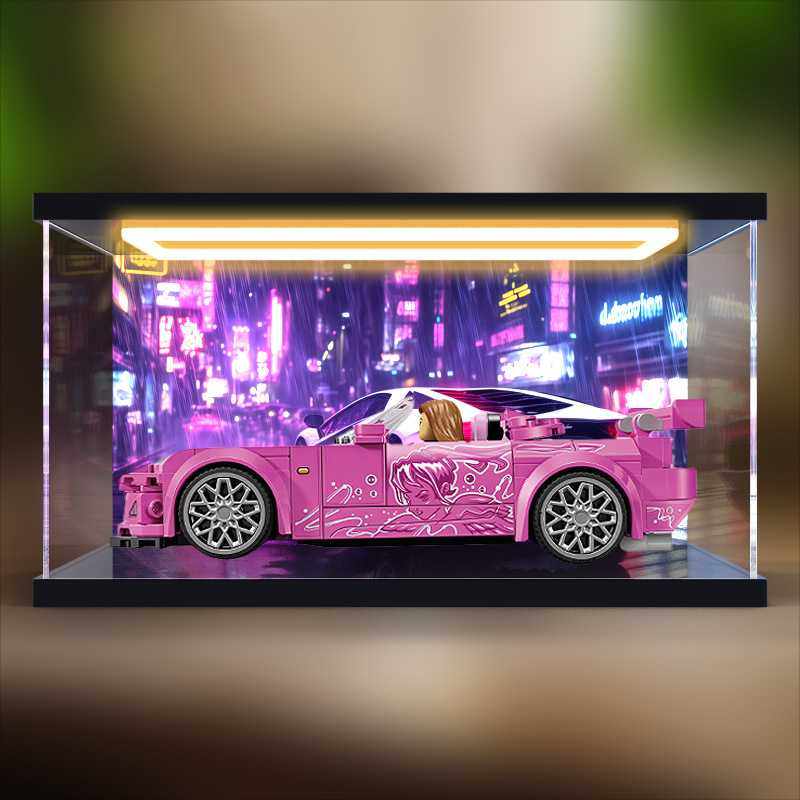 回型灯亚克力收纳盒适用77241 粉本田S2000超级跑车speed积木模型,收纳整理,手办收纳盒,淘宝优惠券,粉丝福利购,淘宝优惠卷