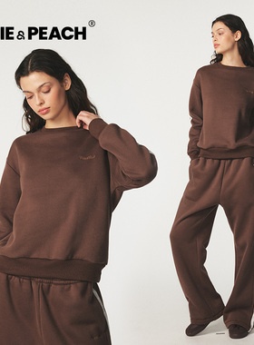 Pixie sweets甜蜜梦境高级咖休闲家居服长袖加绒女士睡衣2025新款