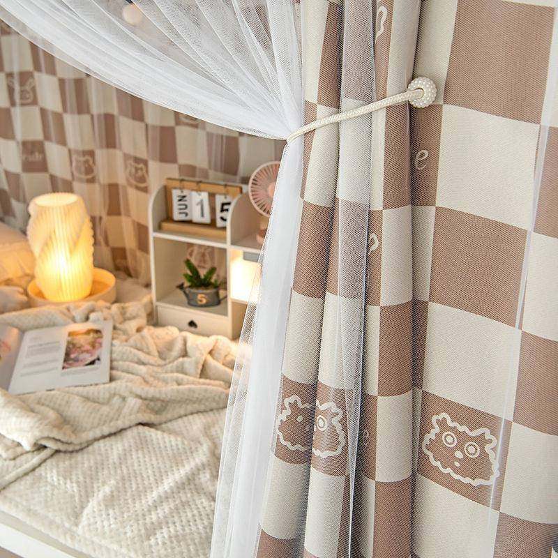 学生宿舍床帘加厚物理强遮光寝室上铺下铺女ins风床幔男女床帘厂,床上用品,蚊帐,淘宝优惠券,粉丝福利购,淘宝优惠卷