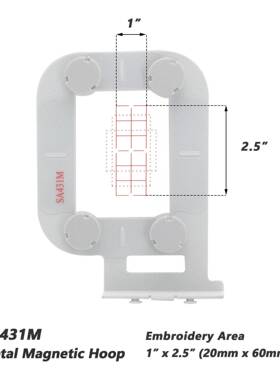 金属磁性绣花框适配兄弟PE700PE550DSE425SE270等家用绣花机