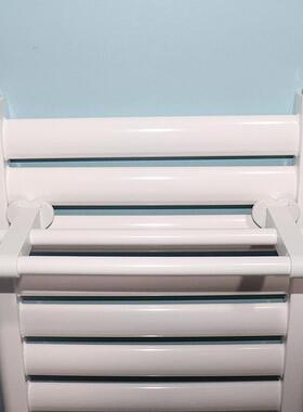 3Y小背篓暖气片散热器毛巾架置物架卫浴横杆圆柱形白色晾衣架挂浴