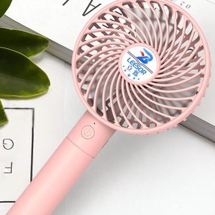 手持可爱网红带换电池电扇 立烁可充电学生迷你风扇随身小型便携式