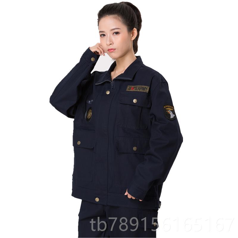 新款厚春款长袖秋单件上衣电焊工作服外套男耐磨加汽修车保间劳服