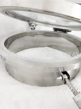 管件304/316大玻璃不锈钢全视镜圆形人孔罐上配件圆形人孔