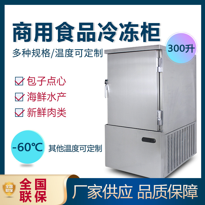 低温速冻机商用小型-45℃-80度 包子海参水饺低温液氮慕斯速冻柜