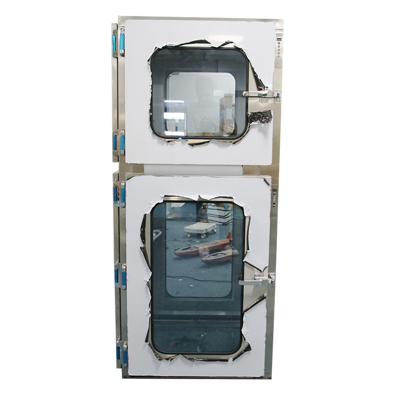 双层三门传递窗|东莞厂家供应内尺寸非标不锈钢杀菌传递箱传递柜