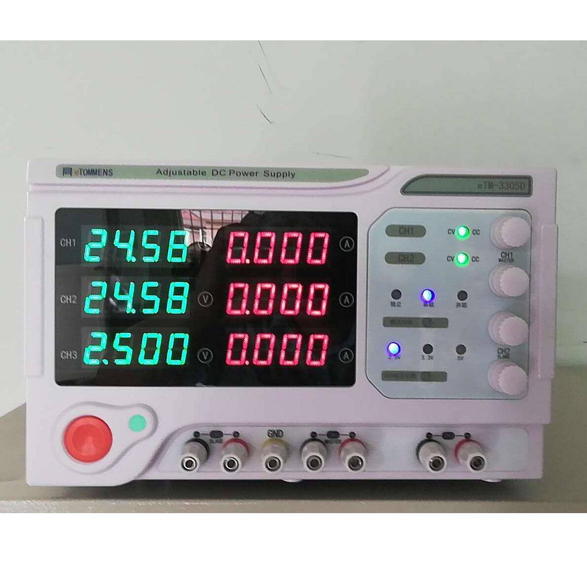 eTM-05D数显双路输出直流稳压电源0V5A