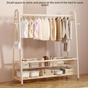 晾衣架落地折叠家用晒衣架阳台卧室挂衣架子简易室内单杆式衣帽架