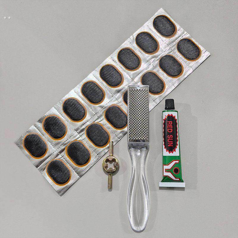 补胎片胶水内胎修补修补程式底片补胎工具套装自行车摩托电动车补