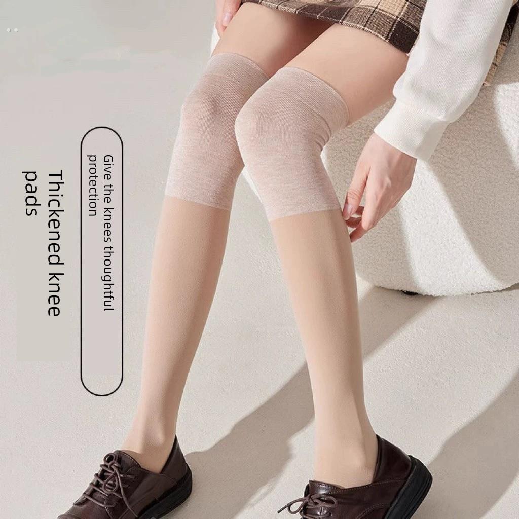 采购产品加码护膝长袜妇女，加厚长过膝袜，温暖和延长的反抢夺长