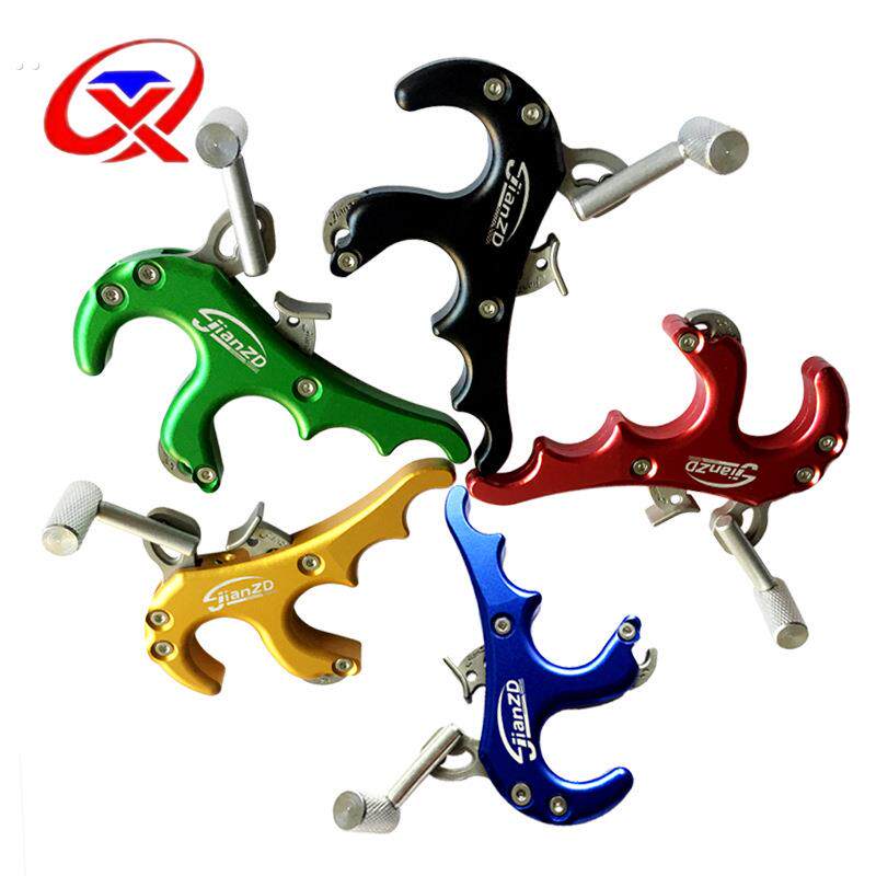 弓箭四指握撒 全自动撒放器 复合弓钳式撒放 竞技射准射箭配件