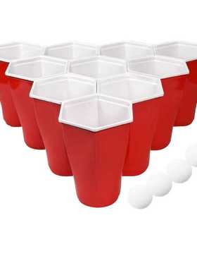 销售450ml红色一次性塑料杯beerpong套盒redcups派对杯子