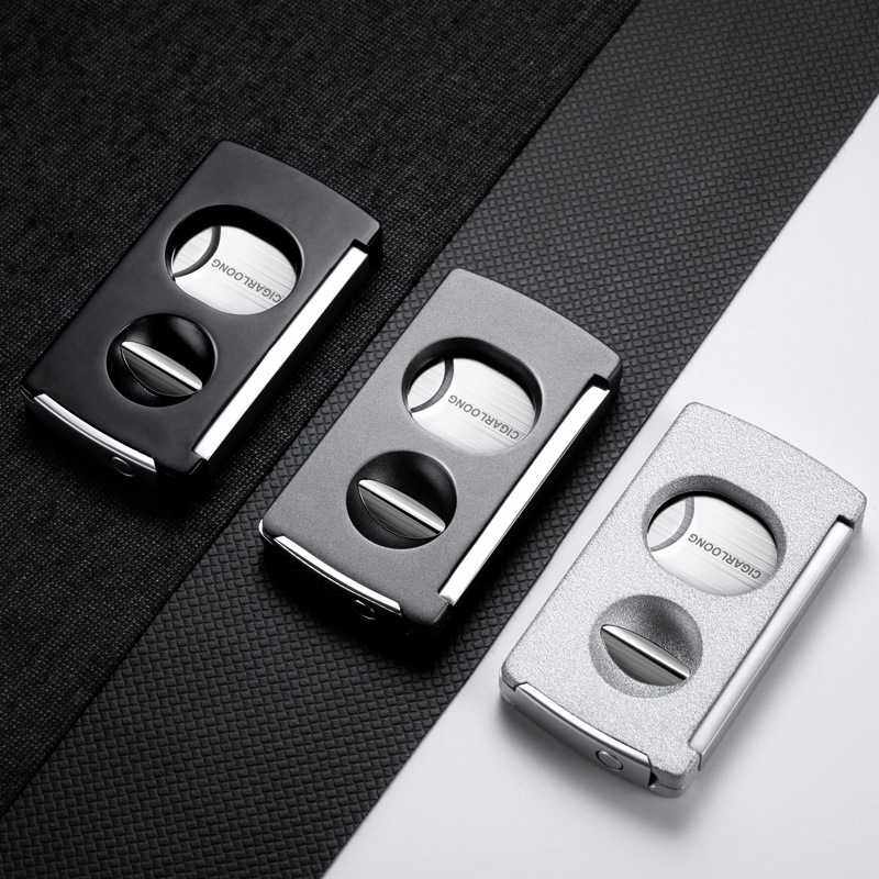 茄龙 （CIGARLOONG）多功能雪茄剪锋利不锈钢顺滑刀刃雪茄平型V型