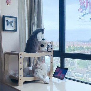 猫抓板剑麻猫窝一体不占地耐磨不掉屑双层猫咪猫床猫爬架宠物玩具