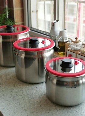 密封性真的好 家用米桶304不锈钢杂粮防虫防潮储存罐面粉缸装米箱