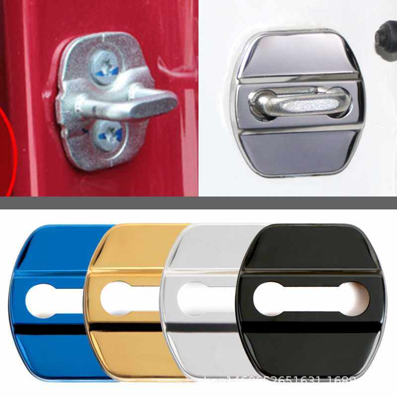 适用于日产新奇骏 天籁楼兰 蓝鸟不锈钢门锁盖轩逸骊威启辰门锁扣