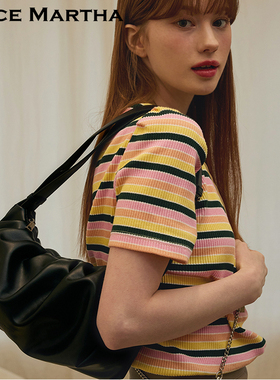 韩国ALICE MARTHA女单肩斜挎云朵包轻盈通勤女包小众设计感包包