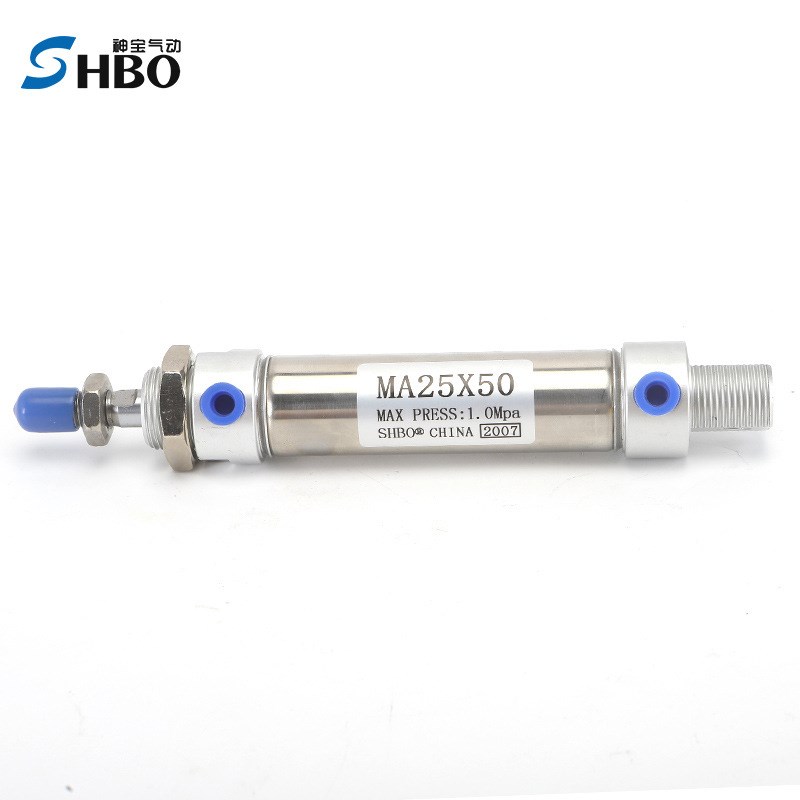 亚德客型不锈钢迷你气缸MA32-25-50-75-100-150-200-S-CA气动元件