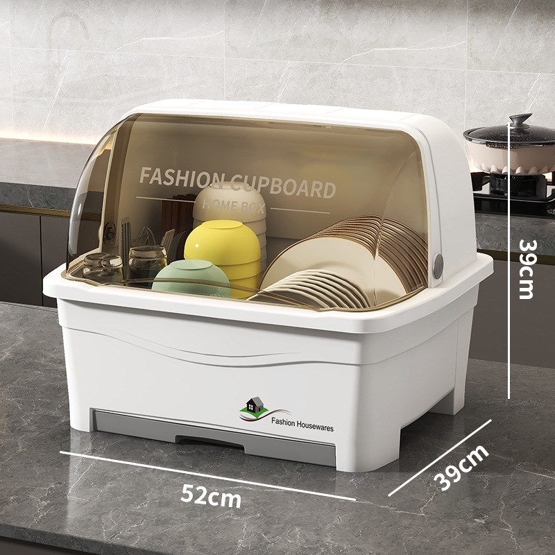 碗筷收纳盒特大小号家用抽屉式碗柜厨房多功能收纳放碗盘沥水碗架