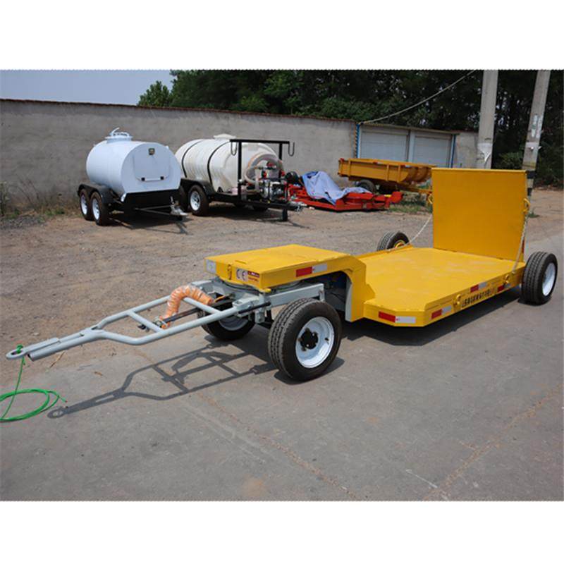 2吨压路机拖车挖掘机拖车平板拖车重型机械拖车带爬梯拖车