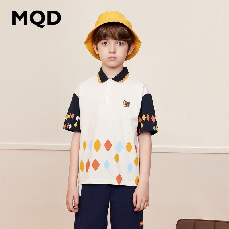 MQD马骑顿童装男童运动polo套装
