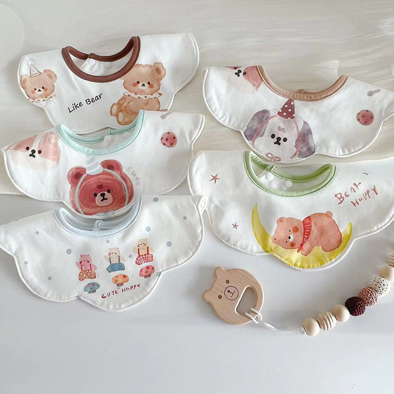 konny口水巾小月龄防水新生围嘴