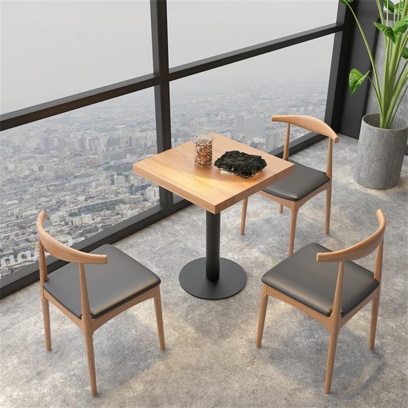 实木吧台桌长条窄桌靠墙靠窗阳台方桌圆桌商家用高脚桌子桌椅组合