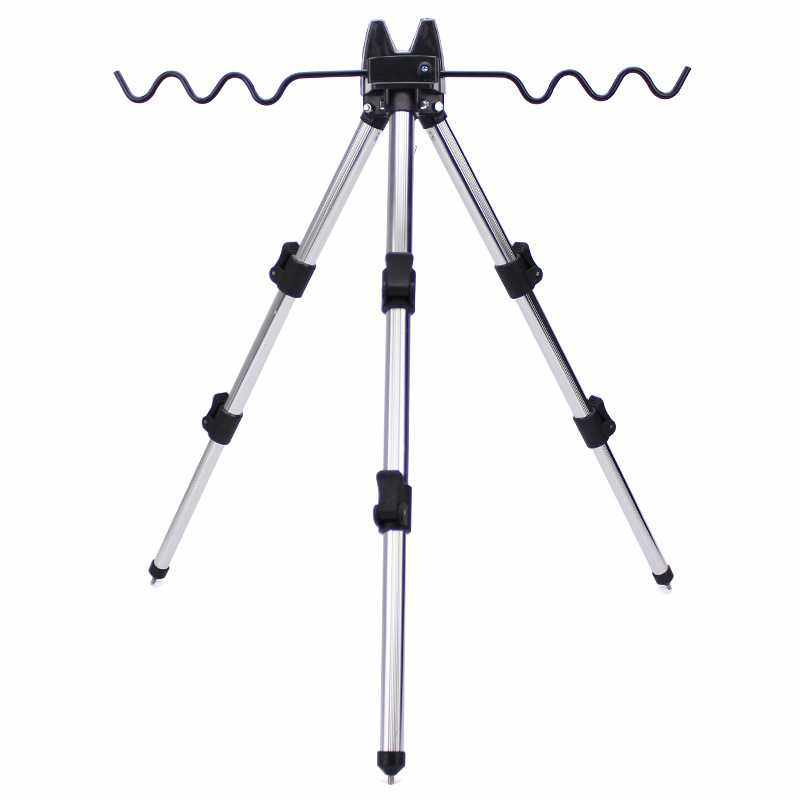 威和 可伸缩海竿支架短节三角架加厚铝合金可折叠鱼竿炮台架