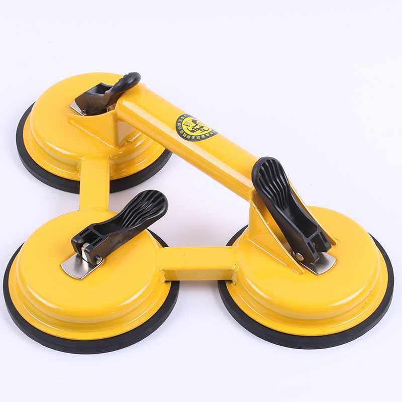 现货吸盘地板瓷砖手动玻璃抓 黄色三爪玻璃吸盘维修装修工具,五金/工具,玻璃吸盘,淘宝优惠券,粉丝福利购,淘宝优惠卷