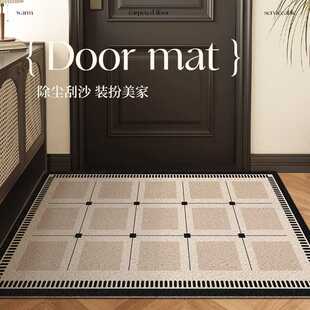 玄关门垫耐脏高弹丝圈入户门脚垫新款简约耐磨可裁剪PVC室内脚垫