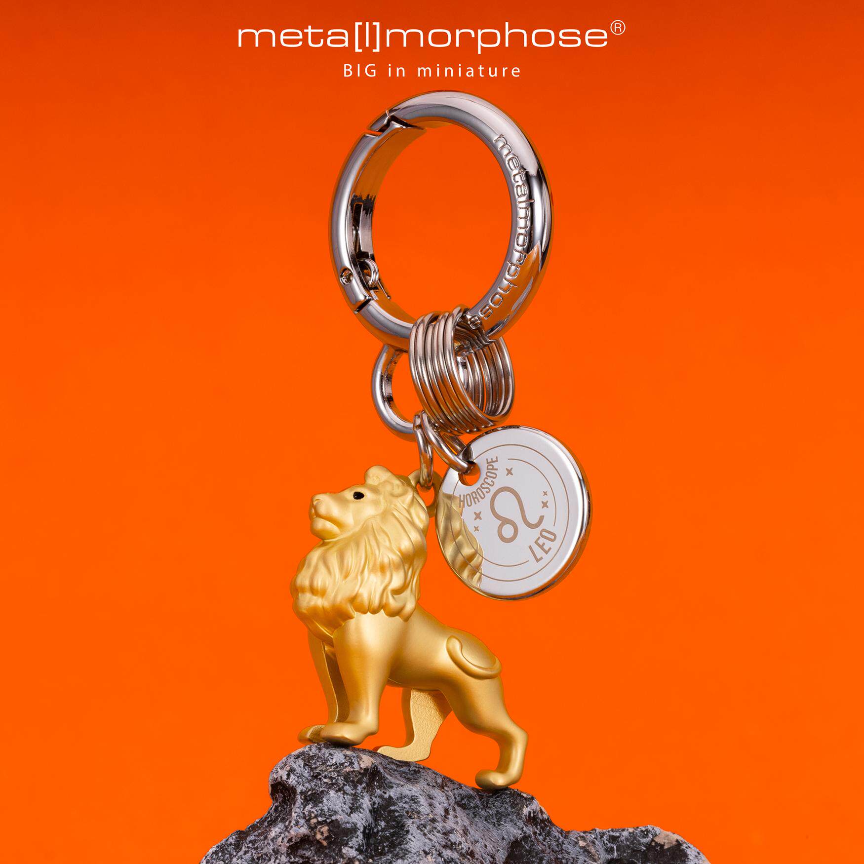 比利时狮子座钥匙扣包包挂件十二星座系列合金挂饰 metalmorphose