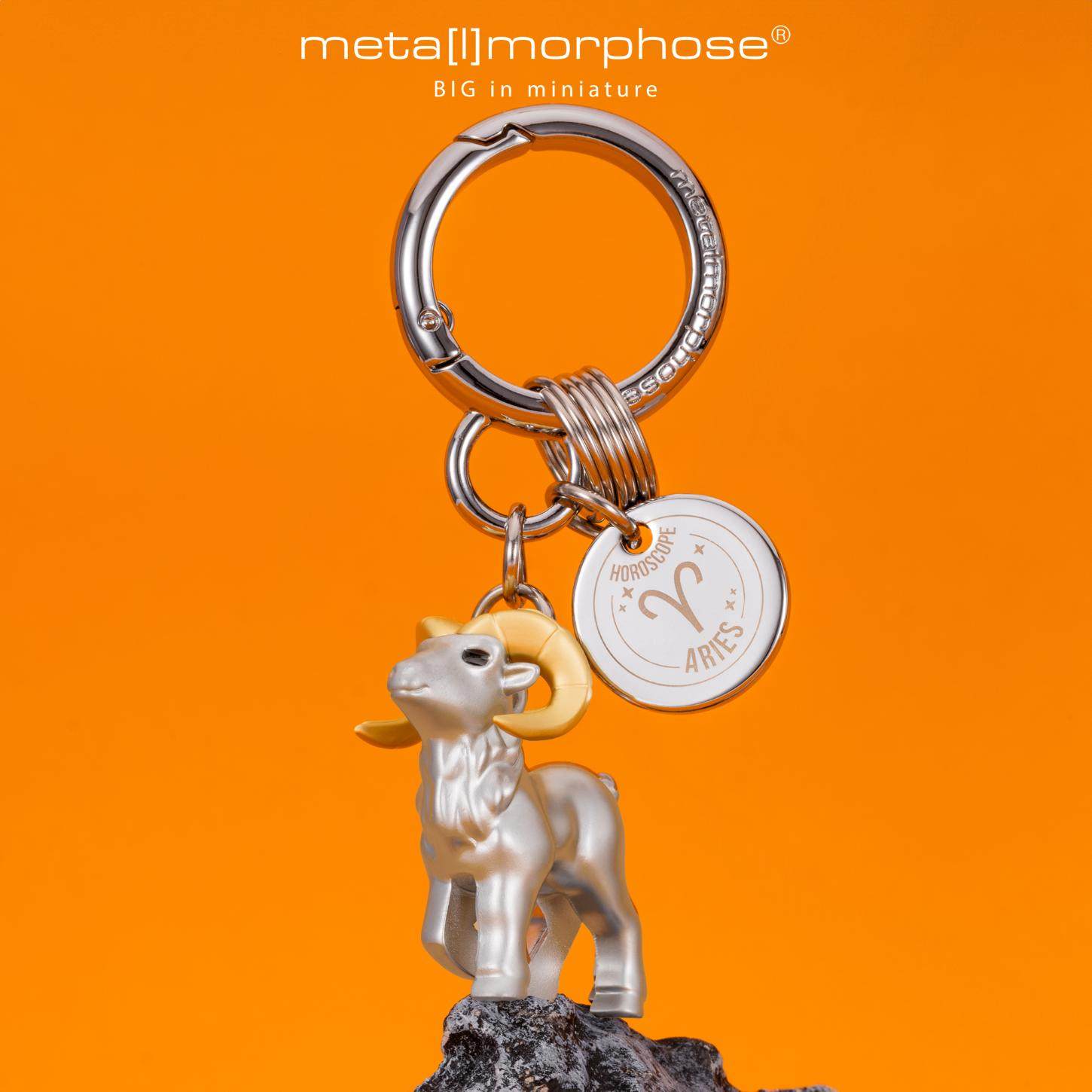 比利时白羊座钥匙扣包包挂件 星座系列合金生日礼物metalmorphose