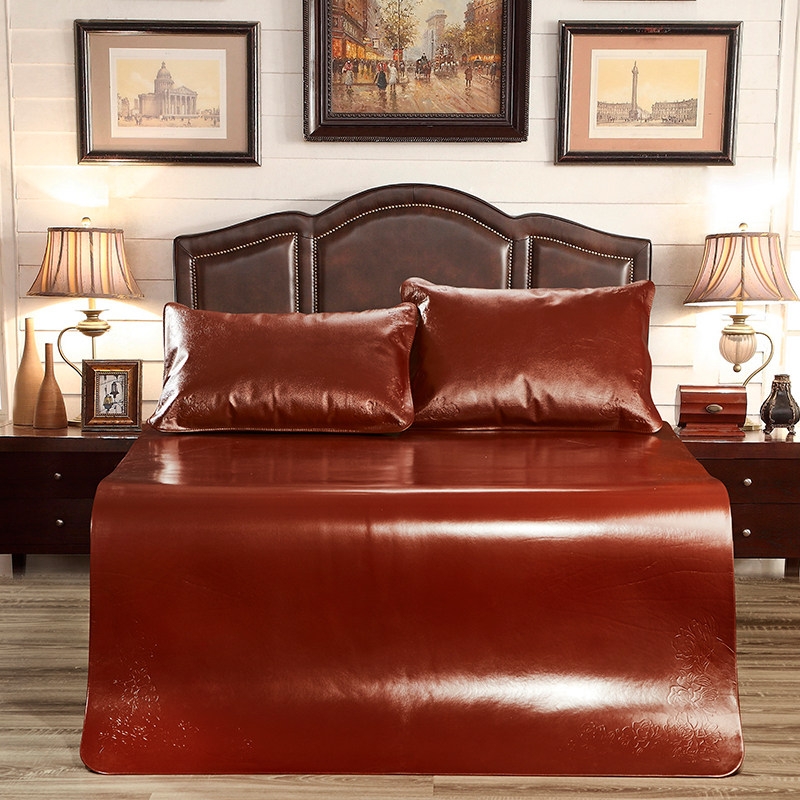 加厚头层水牛皮凉席1.8米水牛皮席1.5纯色三件套真皮W牛皮软硬高,床上用品,牛皮席,淘宝优惠券,粉丝福利购,淘宝优惠卷