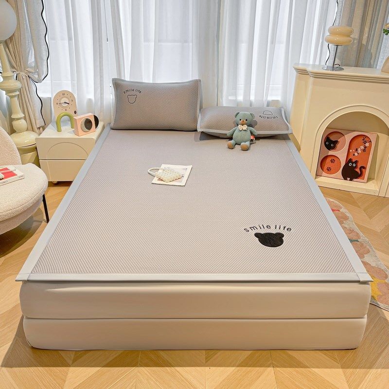 2025新款冰豆豆软o凉席夏季凉感垫子床笠冰丝学生宿舍单人三件套,床上用品,冰丝席,淘宝优惠券,粉丝福利购,淘宝优惠卷