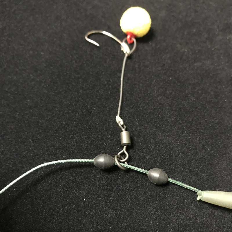 欧式鲤鱼钓组串钩罗尼钓组配件抛竿远投珠珠反S底钓草鱼青鱼线组