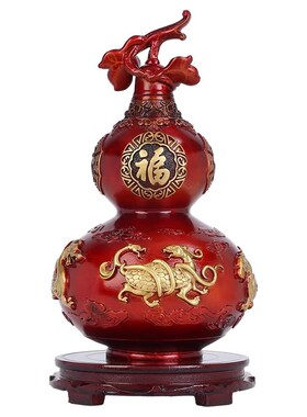 威弗列德b铜八卦葫芦摆件四神兽葫芦空心开盖玄关办公乔迁开业礼