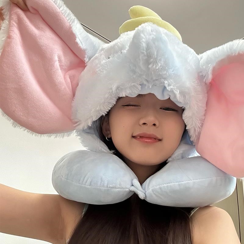 可爱小象u型枕长途旅行枕便携护颈椎睡觉专用睡猫办公Z室午睡学生