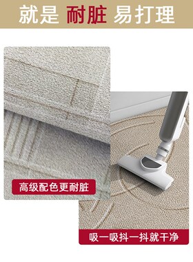 入户门地垫现代j简约风格几何纹理地毯高级轻奢玄关门口可裁剪地