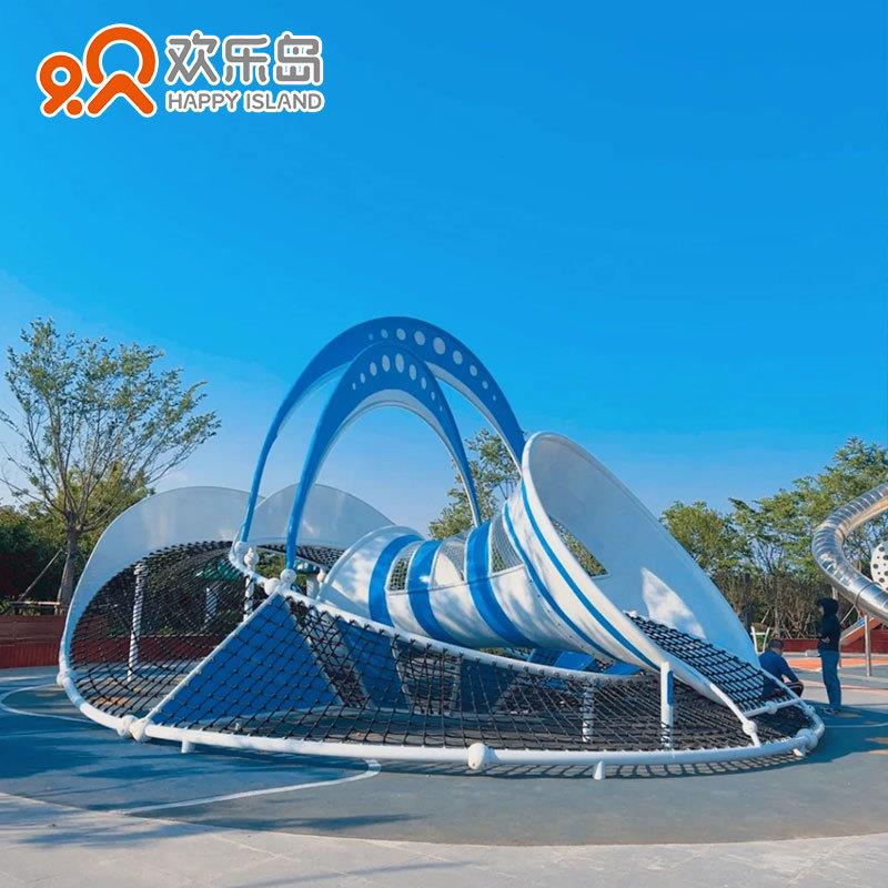 户外游乐场滑梯厂家小区儿童乐园设计公园跷跷板摇马转椅钻洞爬网