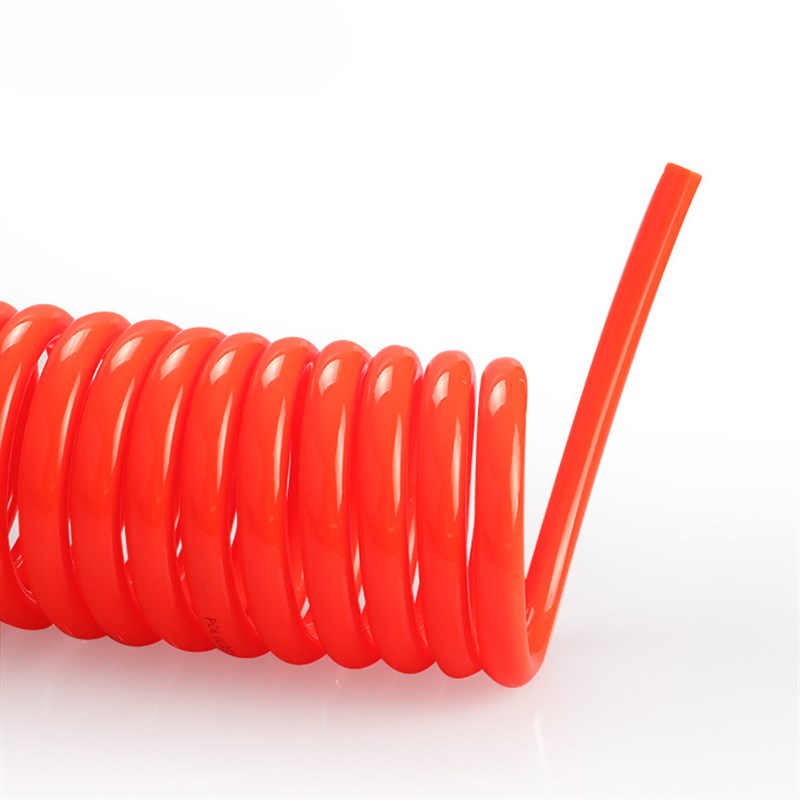 空压机气管高压管气动pu弹簧管气泵空气管伸缩螺旋风管软管带接头