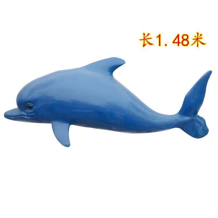 大型玻璃钢海豚雕塑户外花园公园景区海洋馆水池景观喷泉装饰摆件
