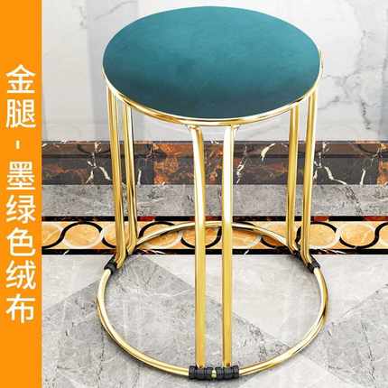 成人餐厅经济型网红简易凳子家用客厅加厚板凳卧室皮革款结实梳妆