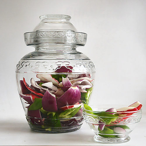 优选泡菜罐坛子加厚家用食品腌咸菜的玻璃瓶罐腌制酸菜缸带盖密封